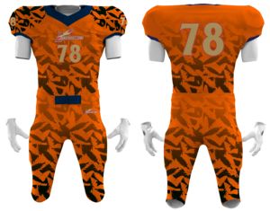 Uniforme de Fútbol Americano Personalizado para Equipos Juveniles, Jersey Sublimado con Nombre y Número Cosidos, Ropa de Fútbol Americano - Product Image 3