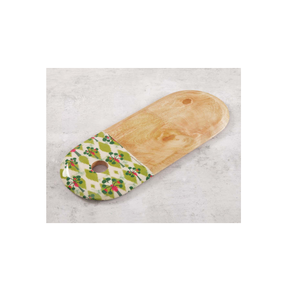 Planche à découper imprimée en bois émaillée et de couleur naturelle pour ustensiles de cuisine - Product Image 5