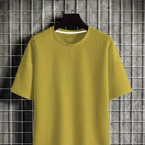 เสื้อยืดผู้ชาย100% ผ้าฝ้ายน้ำหนักมากเสื้อผ้าจำนวนมากเสื้อผ้าแบบผสมเสื้อผ้าแบบใช้แล้วโลโก้ออกแบบได้ตามต้องการ - Product Image 1