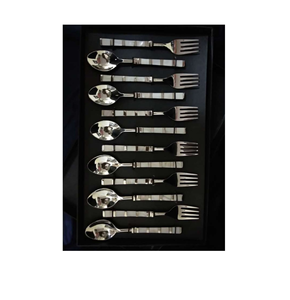 Ensemble de couverts en acier inoxydable boîte d'emballage de cadeaux poignée de vadrouille ensemble de couverts de décoration de cuisine de luxe fournisseur d'hôtels et de restaurants - Product Image 1