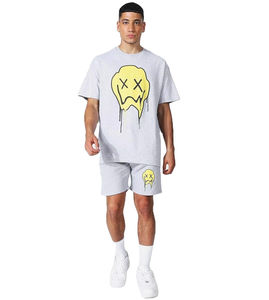 ชุดเสื้อผ้า2025สำหรับผู้ชายชุดสั้นพิมพ์ลายแฟชั่นมีสไตล์สำหรับฤดูร้อน - Product Image 1