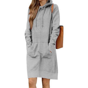 Sudaderas Largas Casuales de Mujer de Alta Calidad para Invierno, 100% Algodón, Transpirables, con Diseño Personalizado y Logotipo Frontal a Bajo Precio - Product Image 2