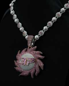 Colgante Giratorio Personalizado de Plata 925 con Moissanita VVS Iced Out Estilo Hip Hop Bling, Certificado GRA, con Collar, para Hombre, Ideal para Fiestas - Product Image 1