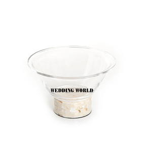 Ensemble de trois bol de service en nacre classique élégant en gros de luxe nouveau bol à soupe en bois - Product Image 6