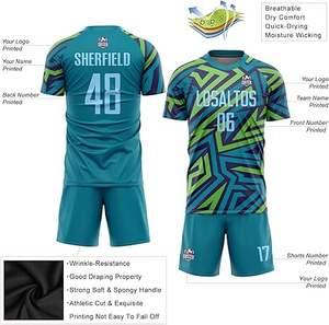 Uniforme de fútbol de poliéster 100% de último diseño, uniforme profesional para niños de nuevo estilo, Color sólido de calidad Premium a la venta - Product Image 3