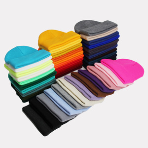 Bonnets tricotés de qualité supérieure à Offre Spéciale de quantité minimale de commande bas/casquettes de bonnet unisexe à séchage rapide de nouvelle conception de couleur unie - Product Image 1