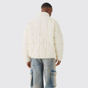 Chaqueta de Invierno para Hombre, Chaqueta de Lona con Relleno, Grosor Estándar, Abrigo de Invierno Cálido, Chaqueta de Burbujas, Venta al por Mayor, OEM, Transpirable, Precio Económico - Product Image 4