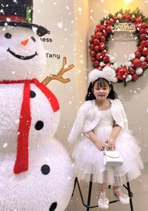 ชุดเดรสเจ้าหญิงสำหรับเด็กผู้หญิง, เสื้อโค้ทขนาดใหญ่สไตล์ขนนกสำหรับฤดูหนาว - Product Image 3