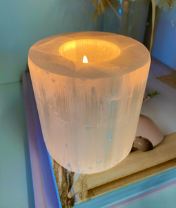 Bougeoir à thé en sélénite moyenne naturelle Offre Spéciale de meilleure qualité décor à la maison par alif cristal et agate - Product Image 2