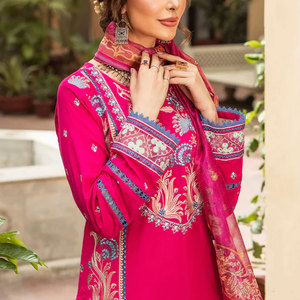 Colección de 3 piezas para mujer, traje de 3 piezas con costuras para césped, ropa india y paquistaní, verano, 2023 - Product Image 3