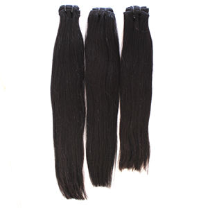 Venta caliente Raw Virgin Remy Cutícula Alineada Onda Natural 100% Extensiones de cabello humano Máquina de Vietnam Tejido de cabello de doble trama Mejor - Product Image 3