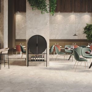 กระเบื้องพอร์ซเลนแกะสลักลาย 600x1200 มม. สำหรับตกแต่งผนังล็อบบี้โรงแรมหรู ดีไซน์เรียบหรูสไตล์รัสติก เหมาะสำหรับตกแต่งภายในอาคารสำนักงาน - Product Image 2