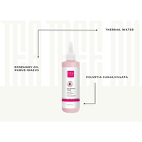 Tónico Capilar con Vinagre de Romero TTO Clinic 200ml, Extracto de Frambuesa, Nutritivo, Repara el Cabello, Cuidado del Cuero Cabelludo, Hidratante