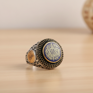 Anillo de Sello de Salomón para Hombre, Accesorio Otomano y Regalo para Hombre, Anillo Turco Tradicional para Hombre, Anillo Vintage de Moda - Product Image 2