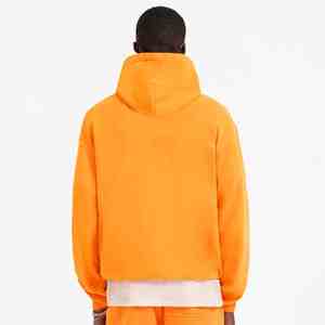 Sweat à capuche pour homme 100% coton éponge française coupe régulière Logo personnalisé brodé hiver couleur unie lourd surdimensionné Streetwear - Product Image 4