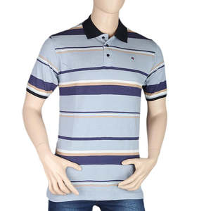 Men's <b>Half</b> Sleeves Polo T-<b>Shirt</b> - Blue - Product Image 2