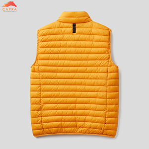 OEM logotipo personalizado sin mangas burbuja Puffer chaleco chalecos de tela para hombres cálido invierno otoño tamaño - Product Image 6