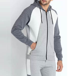 Survêtement de sport à fermeture éclair complète pour hommes avec poignets élastiques en tissu respirant et cordon de serrage à la taille pour un entraînement actif - Product Image 5