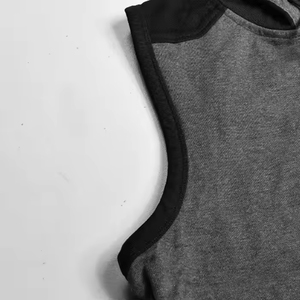 Transpirable logotipo personalizado moda entrenamiento culturismo músculo hombres sin mangas gimnasio sudaderas con capucha hombres con capucha deportes gimnasio sudaderas OEM - Product Image 2