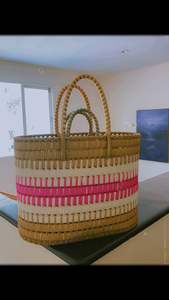 Sac à provisions en nylon réutilisable écologique avec fermeture à glissière RPET Sacs de plage en plastique recyclé tissé à la main fabriqués en Inde - Product Image 2