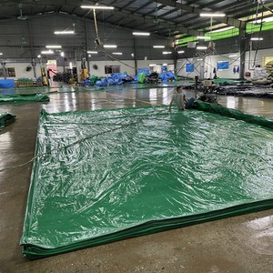 Bâche en tissu tissé enduit PE vert argenté imperméable de qualité supérieure, poids moyen 120 g/m², teinte unie, pour auvent extérieur sur mesure - Product Image 5
