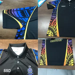 맞춤형 크리켓 클럽 폴로 승화 인쇄 맞춤형 색상 및 로고 e스포츠 저지 폴로 t 셔츠 - Product Image 3