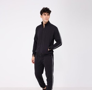 Chándal Tech Fleece para hombre de diseño OEM 69% algodón 31% poliéster blanco con cremallera completa Sudadera con capucha Jogger chándal para hombre 100% algodón - Product Image 1