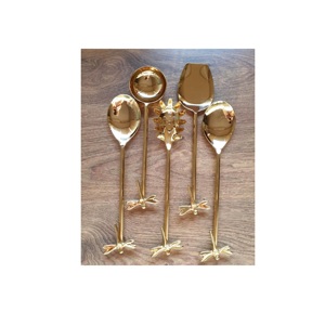 ชุดเครื่องใช้บนโต๊ะอาหารทำจากทองเหลืองและสแตนเลส6ชิ้นพร้อมกระจกขัดเงาสำหรับร้านอาหารและห้องครัวในราคาที่เหมาะสม - Product Image 3