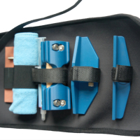 Affûteur de patins à roulettes Impact Sports Modèle Sp01 avec logo personnalisé - Durable, portable, haute qualité, bleu/noir, économique