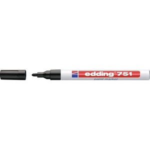 Marcadores de Pintura Negra EDDING 751, Punta Redonda, Ancho de Línea de 1-2 mm, Paquete de 10 - Product Image 1