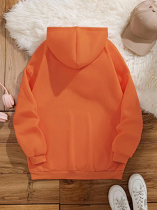 Sudaderas con Capucha Gruesas para Mujer, 100% Algodón, Forro de Peluche, Ropa Cálida de Invierno, Impresión de Logotipo de Marca Personalizada, Fabricante OEM - Product Image 2