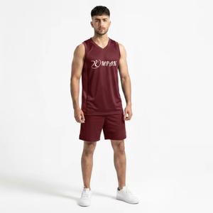 Maillot de basket-ball Premium Deep Berry Rose pour les équipes d'élite, les clubs d'entraînement, vêtements de sport en maille respirante - Product Image 1