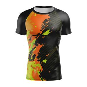 Nuevo Popular personalizado Jiu Jitsu MMA Rashguard hombres camisa de compresión ropa para correr Kickboxing ropa deportiva MMA corto - Product Image 1