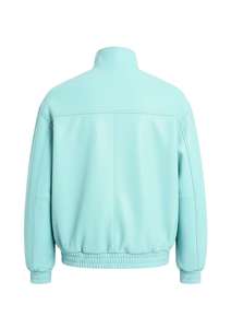 แจ็คเก็ตบอมเบอร์หนังแท้พรีเมียมสำหรับผู้ชาย คอตั้ง มีสีให้เลือกตามสั่ง - Product Image 3