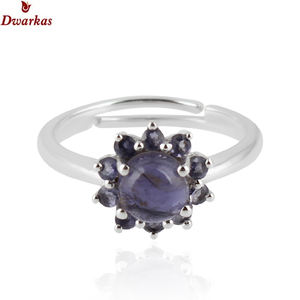 Multi amatista piedra preciosa compromiso clásico boda fiesta ajustable hecho a mano 925 anillo de plata esterlina - Product Image 6