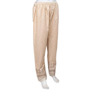 Pantalon brodé pour femme - Camel - Product Image 1