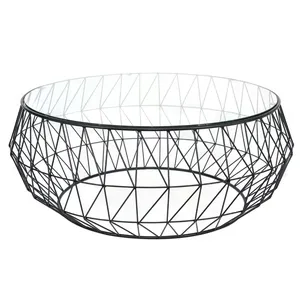 New Metal mesa de café console centro sala prata revestido redonda pequena mesa simples mini mesa de chá elegante para decoração home