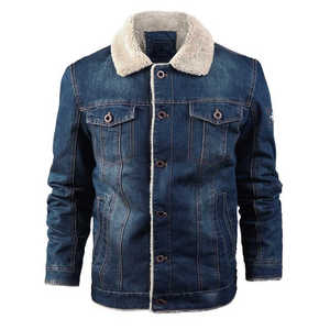 Denim Men's Jackets Custom Basic Solid Color - Product Image 6
