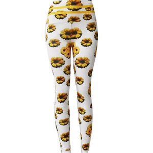 เลกกิ้งสำหรับผู้หญิงเอวสูงไร้รอยต่อพิมพ์ลายดอกไม้แห้งเร็วระบายอากาศได้ดี3D เล่นกีฬาฟิตเนส - Product Image 5