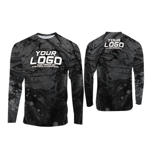 ODM Ligero Rash Guard Camo Sudadera con capucha Secado rápido y protección UV Camisa de pesca solar Manga larga Transpirable Impermeable UPF 50 - Product Image 2
