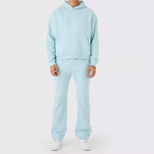 Conjunto de chándal de invierno de alta calidad para hombre Diseño delgado con logotipo Impreso Material polar Última moda para adultos - Product Image 1