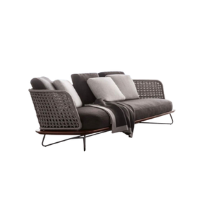 Sofá de exterior moderno, sofá de madera maciza de alta calidad, silla de ratán, sofá, patio, jardín, sala de estar y balcón - Product Image 1