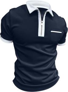 High Quality 100% Cotton Knitted Men's Blank <b>Golf</b> for <b>Shirts</b> Embroidered Logo Solid <b>Long</b> <b>Sleeve</b> Casual - Product Image 3