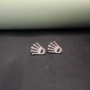 Pendientes de Lujo con Estilo Único en Oro de 18 Quilates Chapado con Diamantes para Fiestas y Regalos de Aniversario, Certificado IGI - Product Image 3