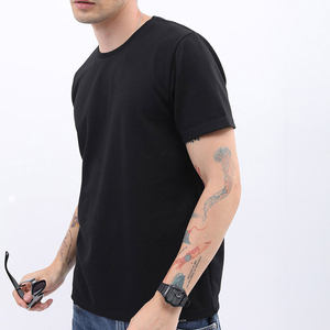 Camisetas de verano para hombre, camisetas de manga corta de algodón 100%, camisetas informales antiarrugas de alta calidad, Camiseta de cuello redondo para hombre - Product Image 4