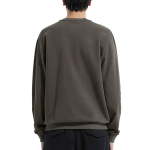 Meilleure vente hommes hiver surdimensionné charbon de bois 3D Logo en relief col rond polaire sweat respirant coupe-vent pour les commandes en gros - Product Image 2