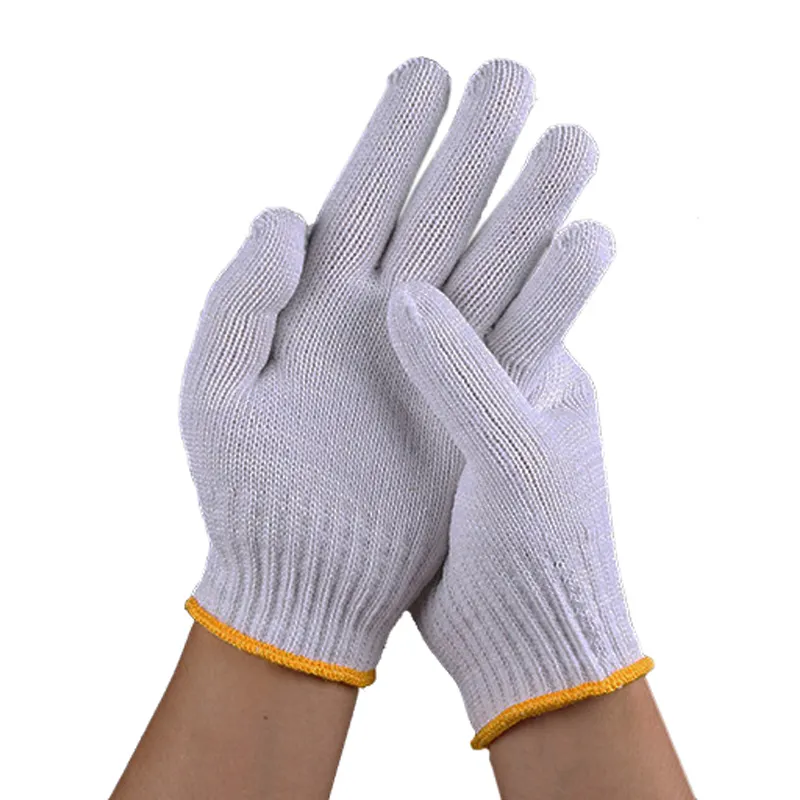Kunden spezifische Arbeits handschuhe Sicherheits konstruktion Allzweck hersteller für gestrickte Baumwoll arbeits handschuhe