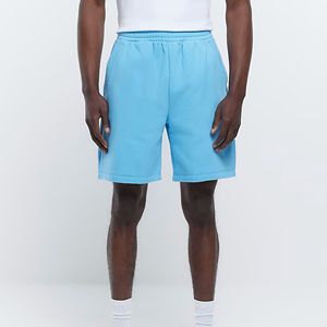 Jersey Shorts 42% Algodón 58% Poliéster Bolsillos laterales Cintura elástica Logotipo bordado personalizado Marrón claro Ajuste regular - Product Image 2