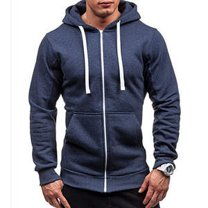 Gran oferta Unisex hecho de fábrica personalizado hombres Zip up Hoodies sudadera para hombres Full-Zip Hooded Fleece OEM tela de alta demanda 2025 - Product Image 3