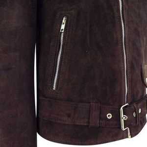 แจ็คเก็ตหนังกลับผู้ชายแฟชั่นล่าสุดปี 2025 ขายดี สีพื้น คุณภาพสูง ระบายอากาศได้ดี สไตล์ลำลอง - Product Image 5